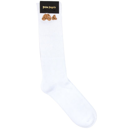 Palm Angels Bear Socks White/brown