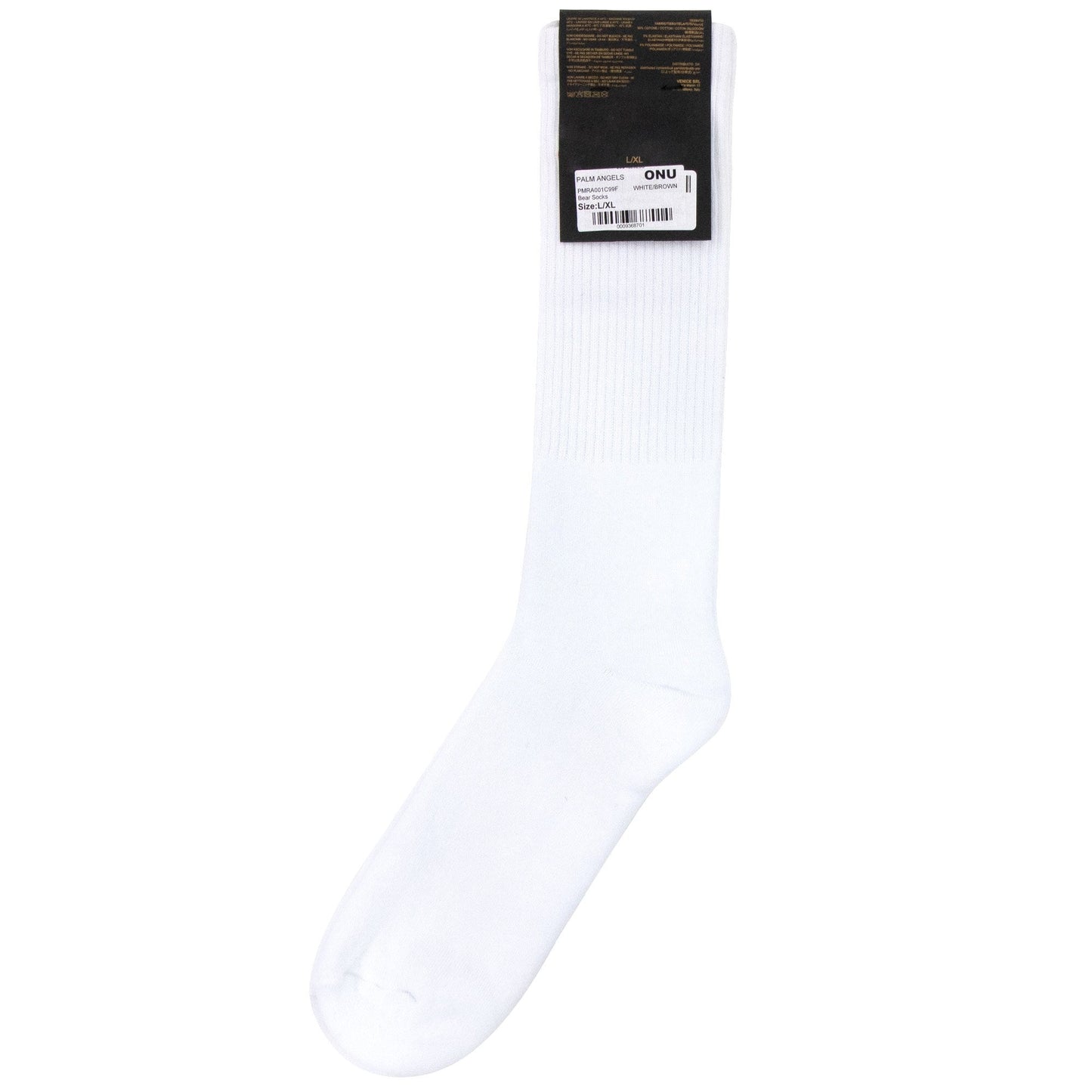 Palm Angels Bear Socks White/brown