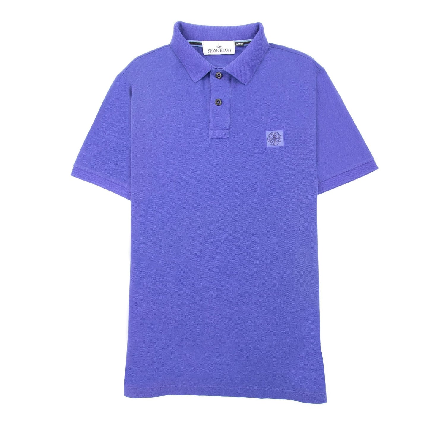Stone Island Slim Fit Patch Polo Purple