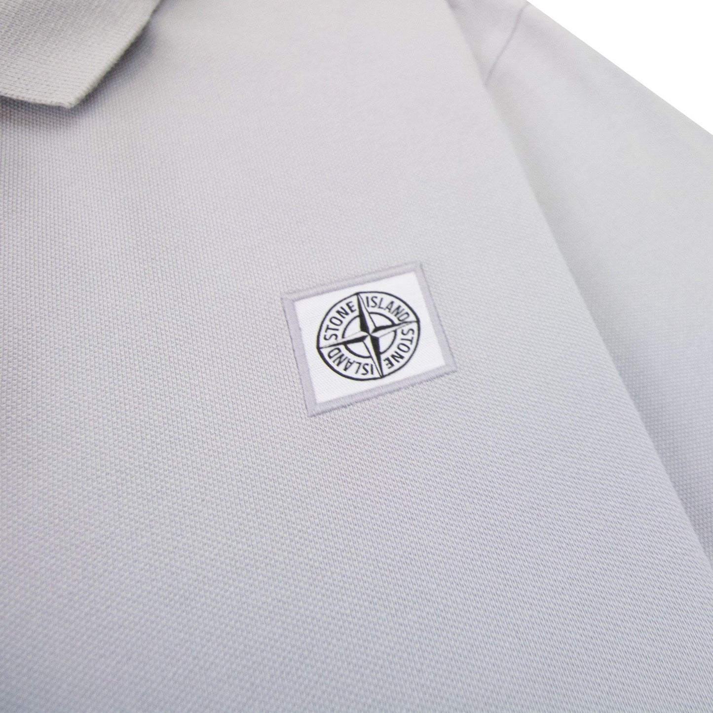Stone Island Patch Logo Reg Fit Polo Lilac