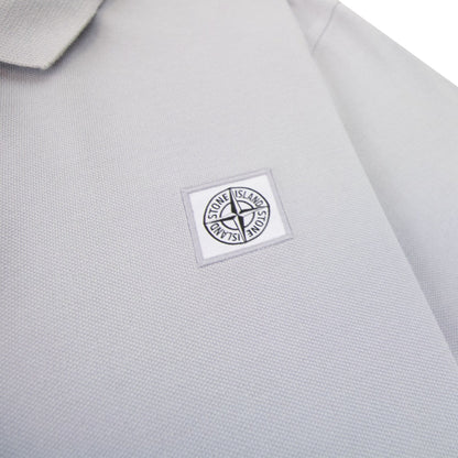 Stone Island Patch Logo Reg Fit Polo Lilac