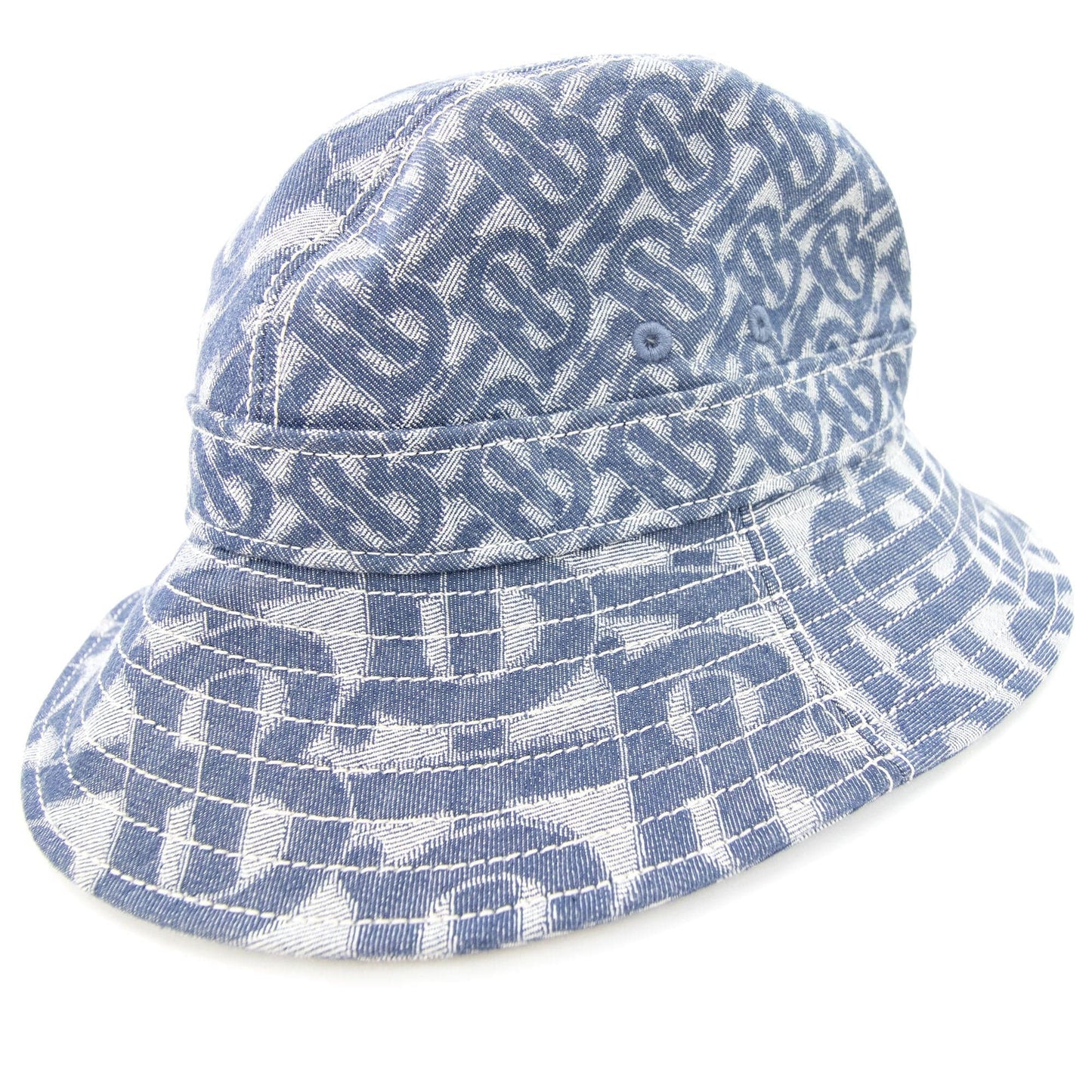 Burberry Monogram Motif Denim Bucket Hat Denim