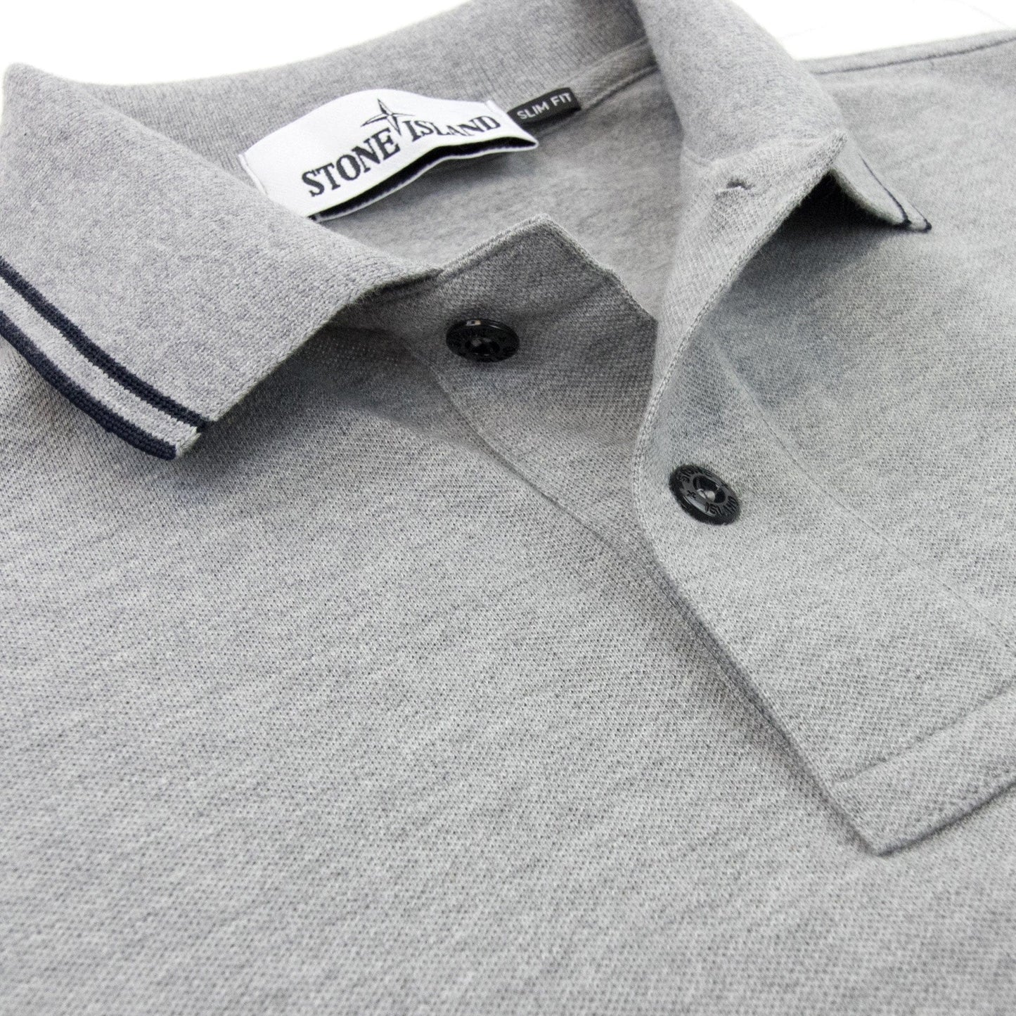 Stone Island Tip Polo Ss Light Grey V1064