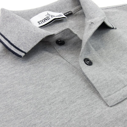 Stone Island Tip Polo Ss Light Grey V1064