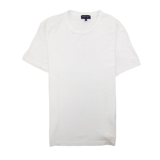 Emporio Armani Rubber Logo T Shirt White