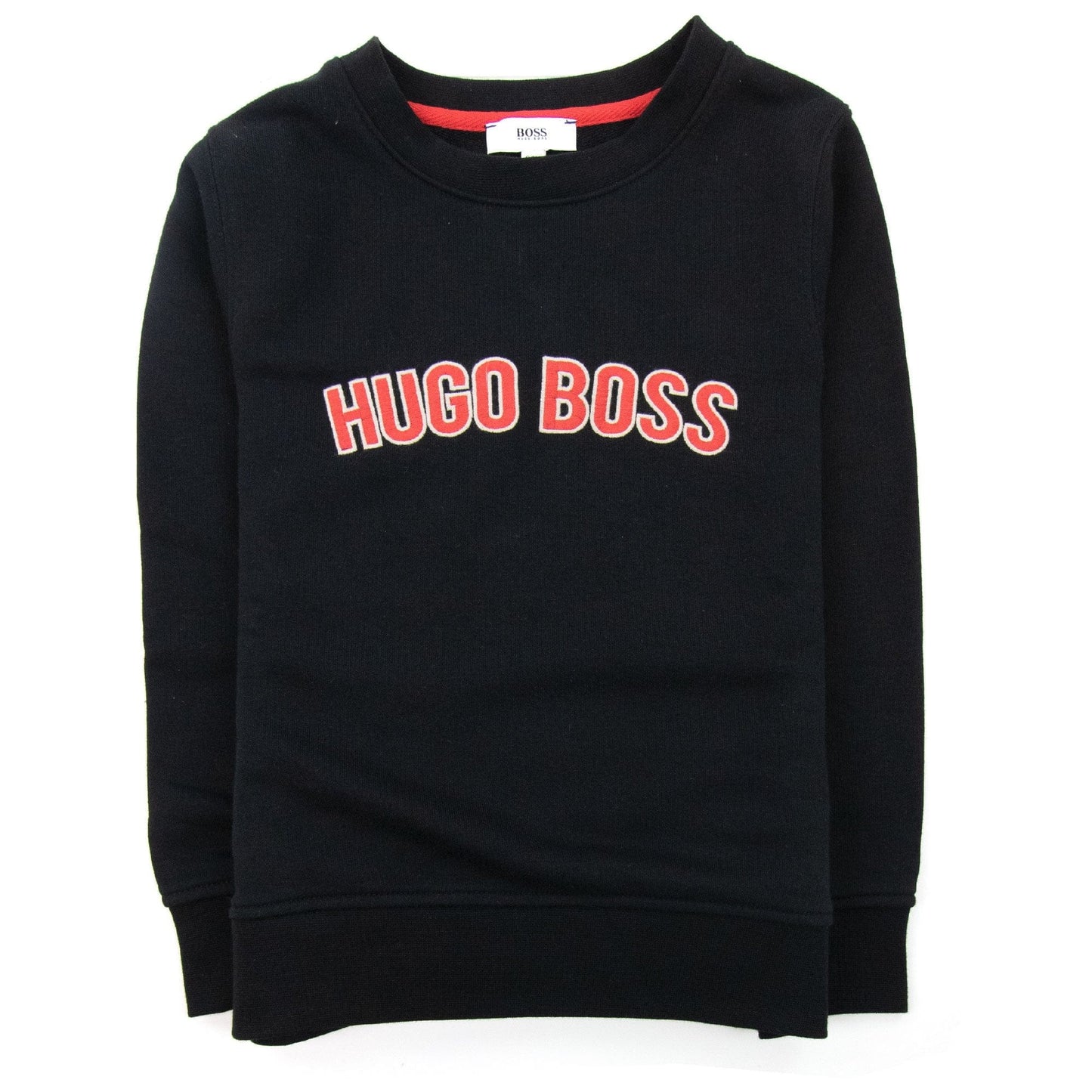 Hugo Boss Kids Brand Logo Crewneck Sweatshirt Black/Red