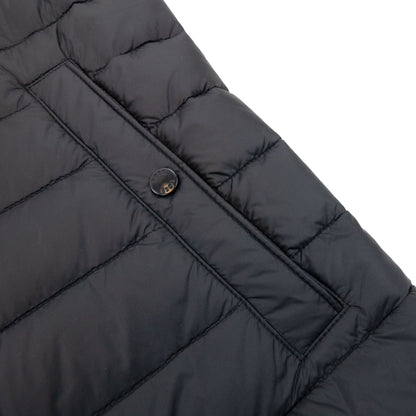 Hugo Boss Water-repellent Padded Gilet With 3d Logo Tape Black