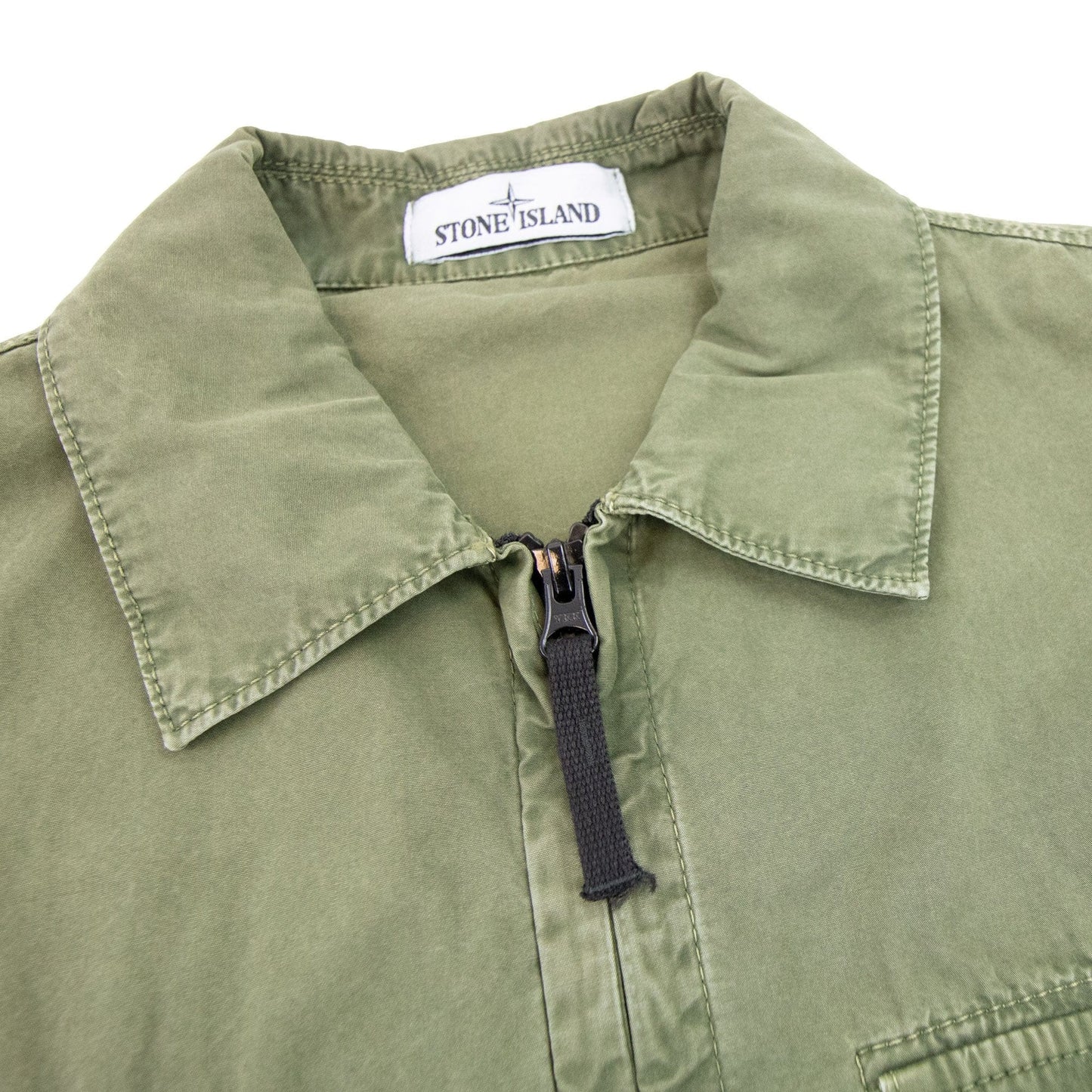 Stone Island 114wn Old Treatment Shirt Green V0058