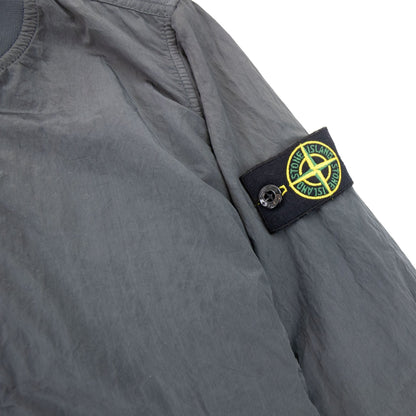 Stone Island Junior Nylon Bomer Jacket Dark Grey V0065