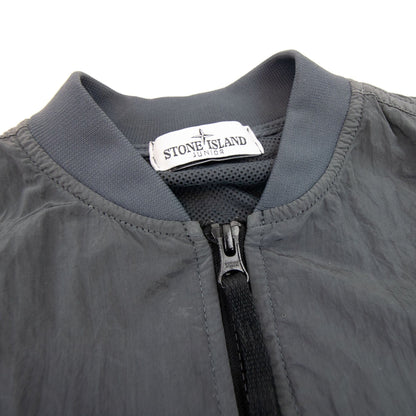 Stone Island Junior Nylon Bomer Jacket Dark Grey V0065