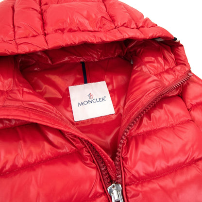 Moncler Junior Alberic Puffa Down Jacket Red 455