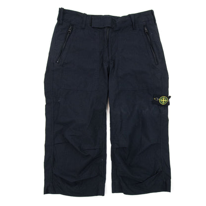 Stone Island Junior Badge Longwear Shorts Navy 888