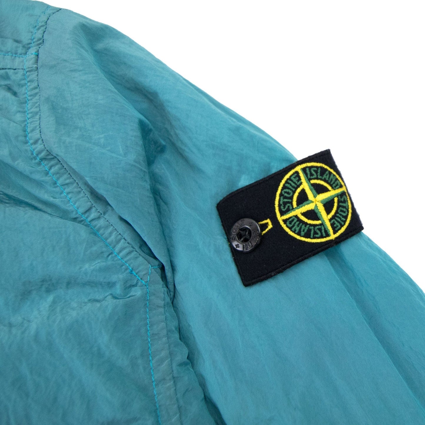 Stone Island Junior Nylon Metal Jacket Turquoise V0042