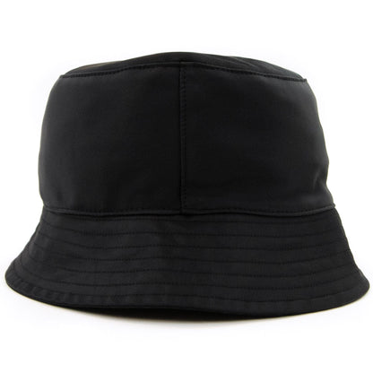 Moncler Logo Satin Bucket Hat Black 999