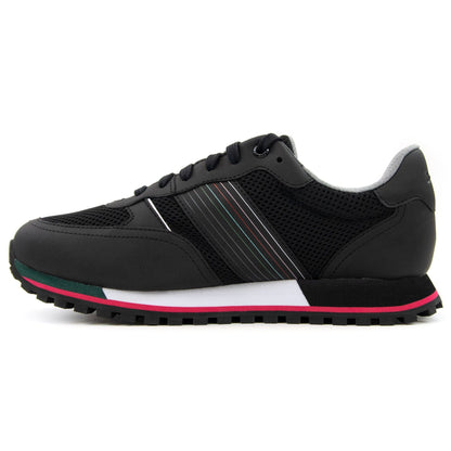 Hugo Boss Parkour Seasonal Logo Stripe Trainers Charcoal 016