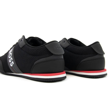 Hugo Boss Rusham Seasonal Logo Stripe Trainer Charcoal 016