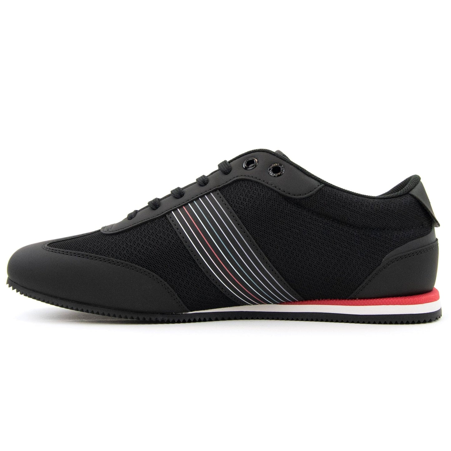 Hugo Boss Rusham Seasonal Logo Stripe Trainer Charcoal 016