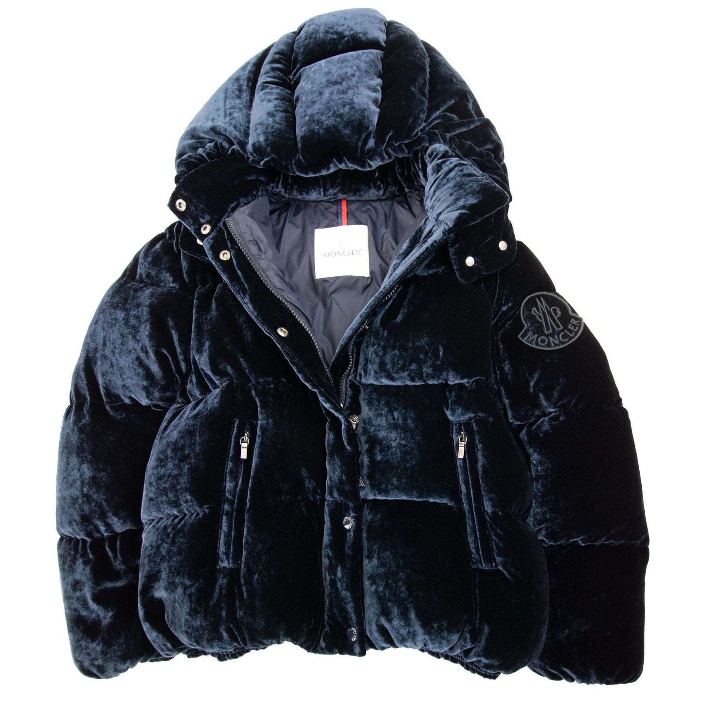 Moncler Junior Caille Velvet Jacket Navy 776