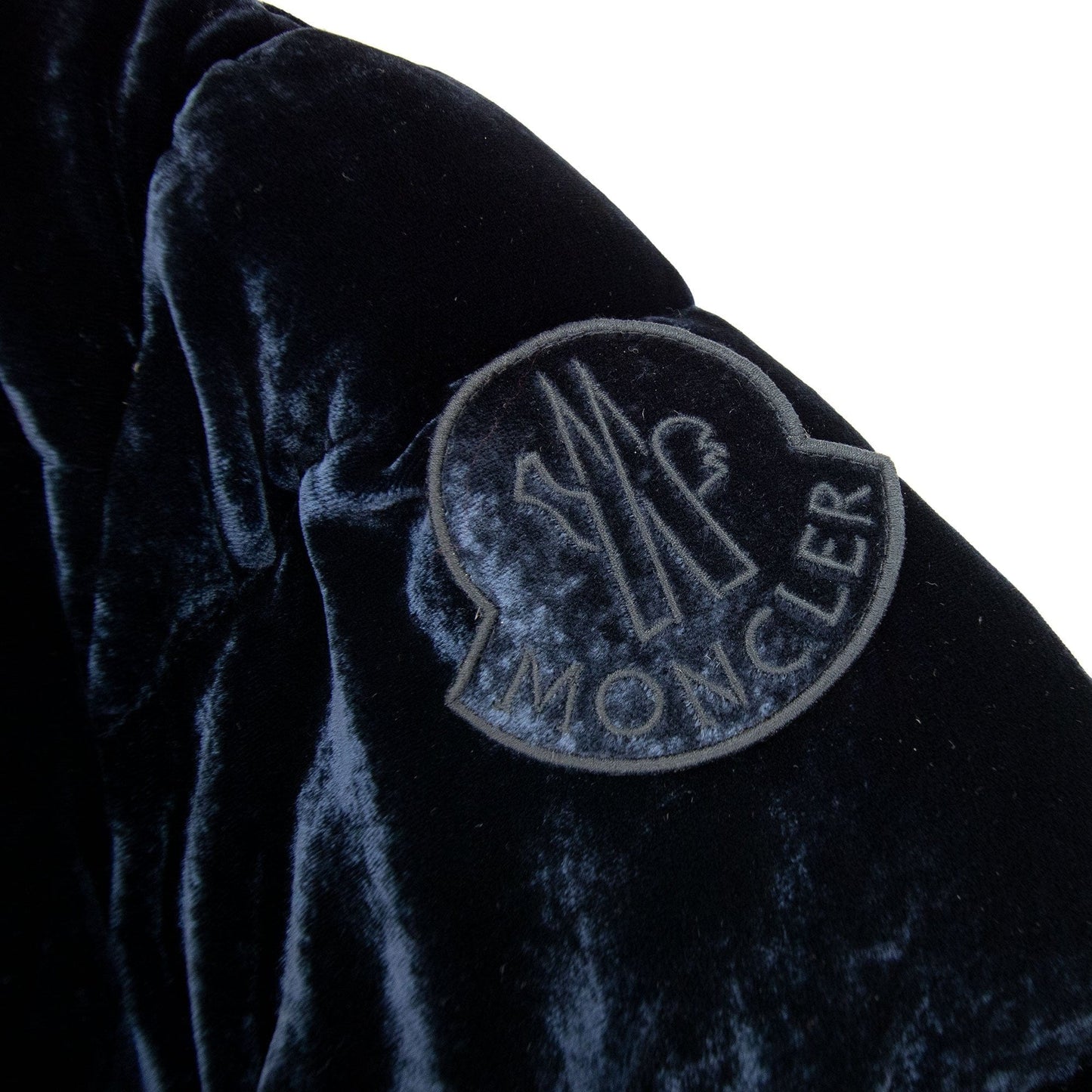 Moncler Junior Caille Velvet Jacket Navy 776