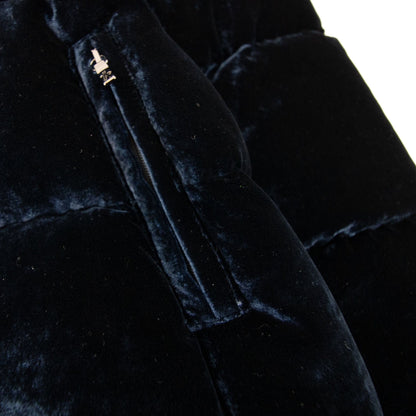 Moncler Junior Caille Velvet Jacket Navy 776
