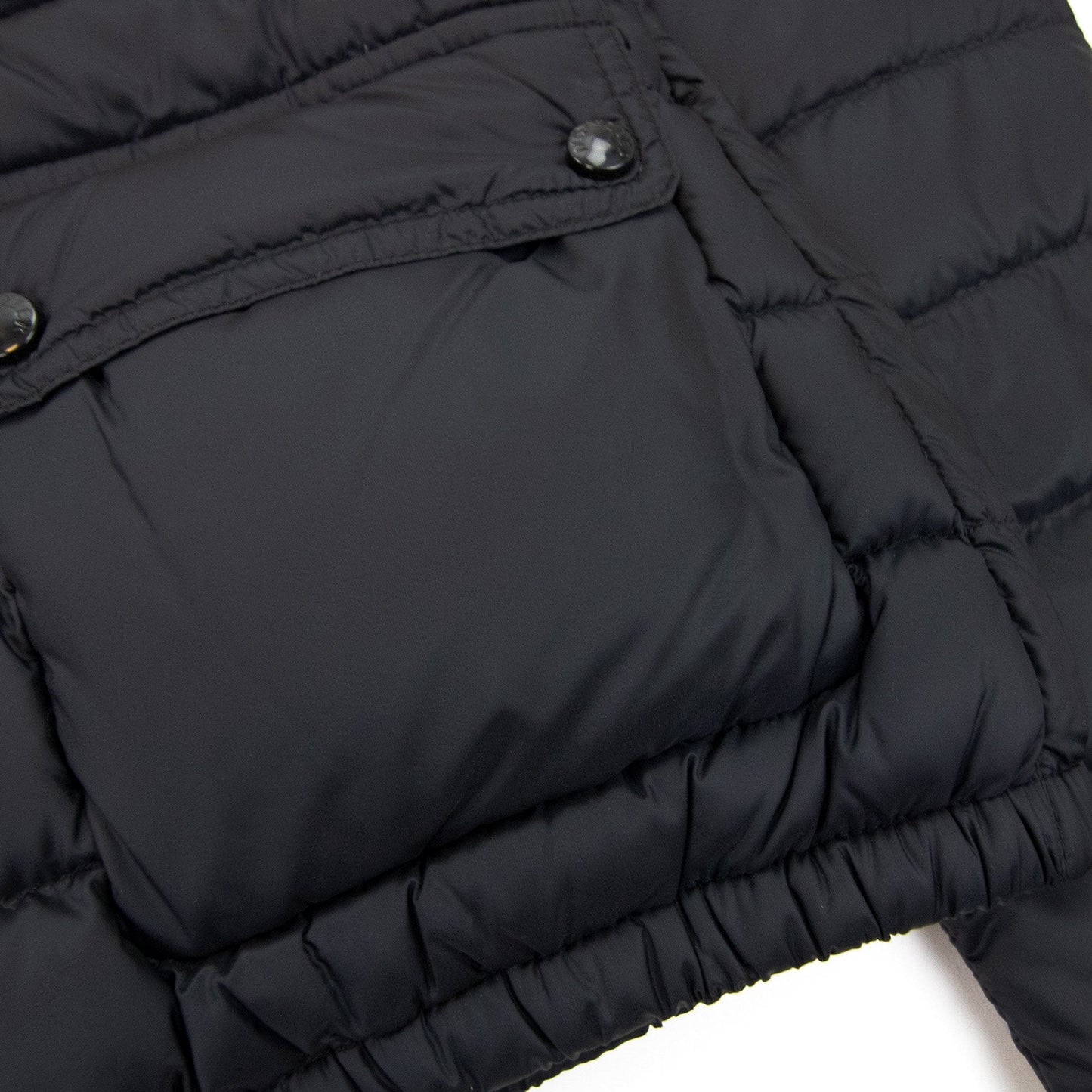 Moncler Lans Short Down Jacket Black