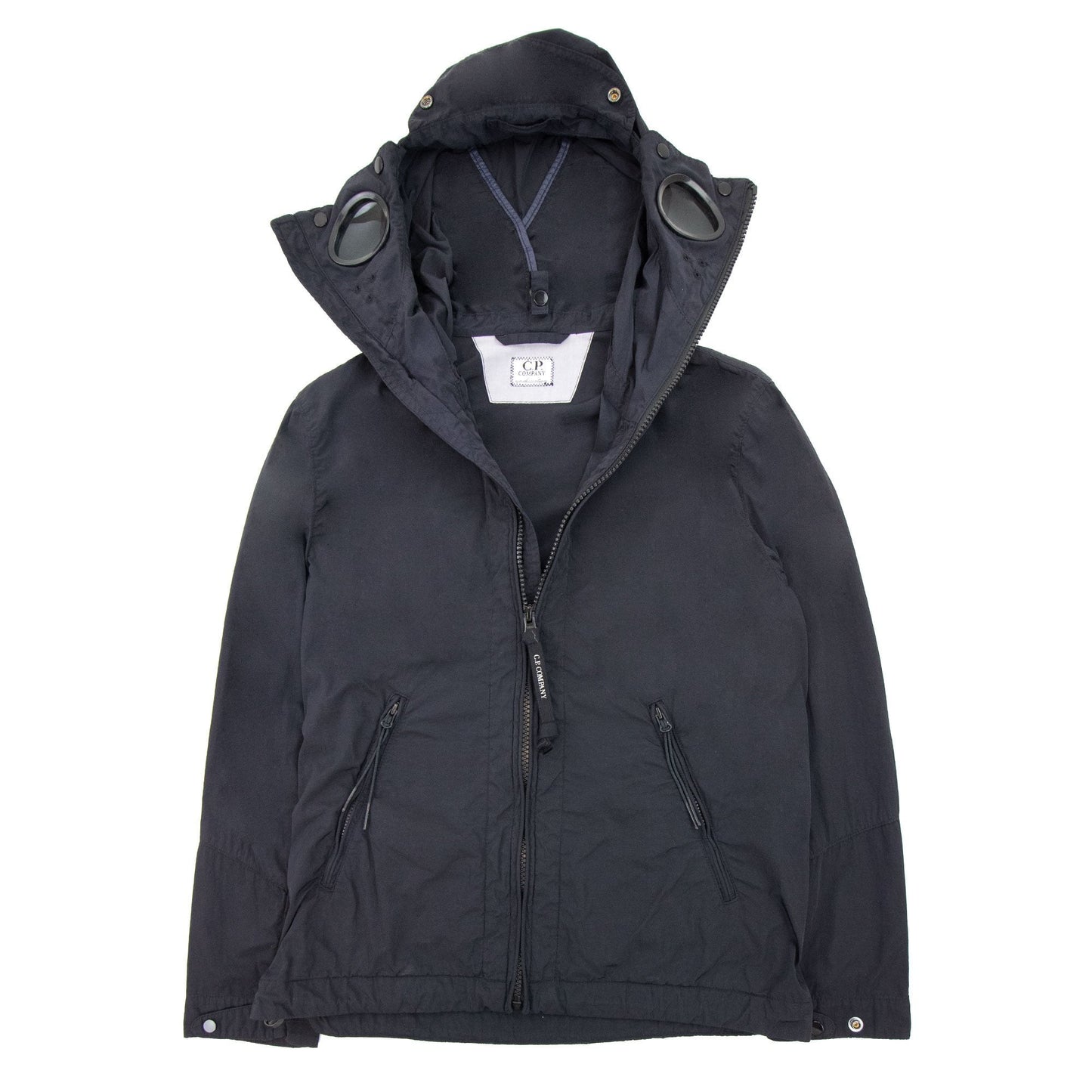 Cp Company Undersixteen Chrome Hoodied Goggle Jacket Navy 888