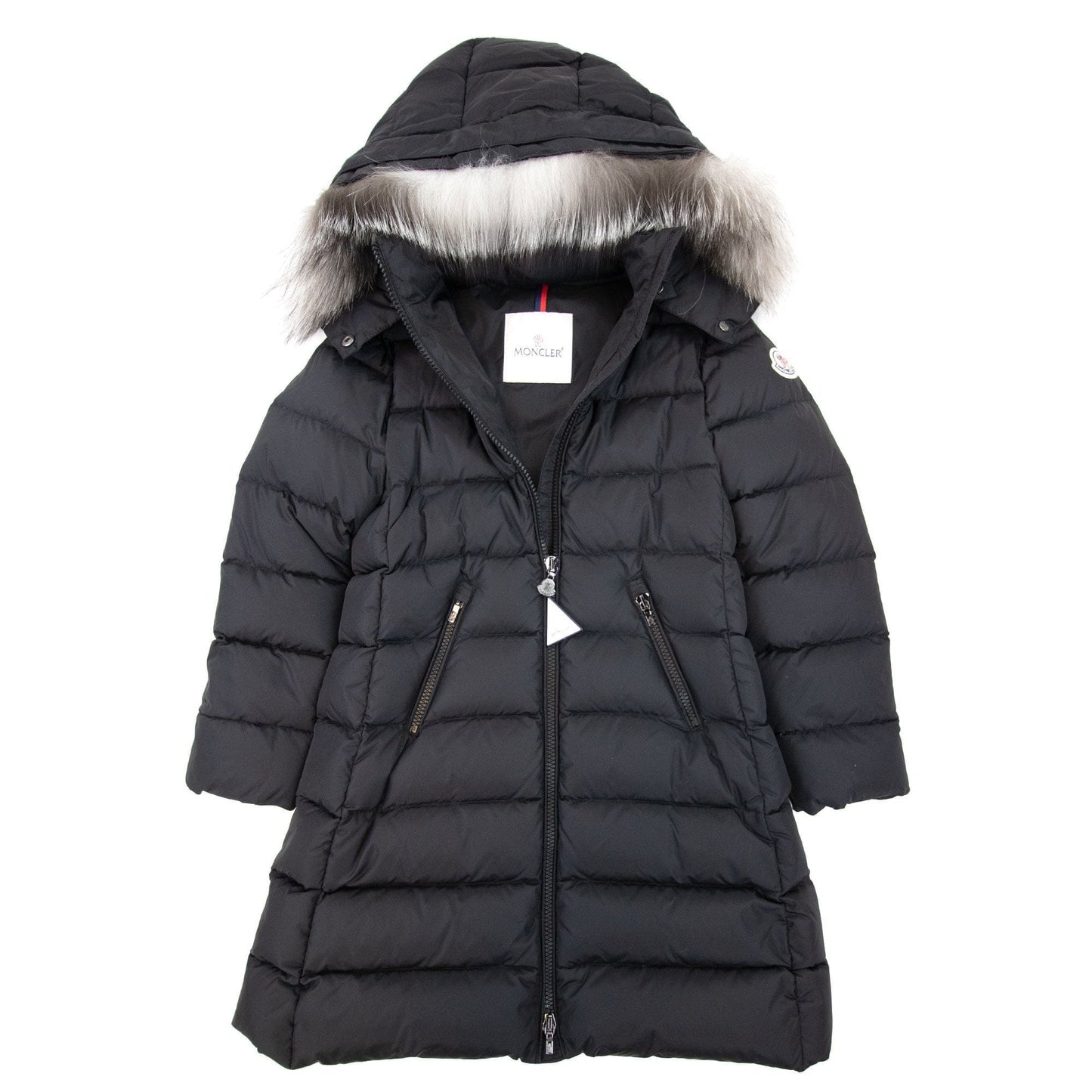 Moncler Abelle Long Parka Coat in Black