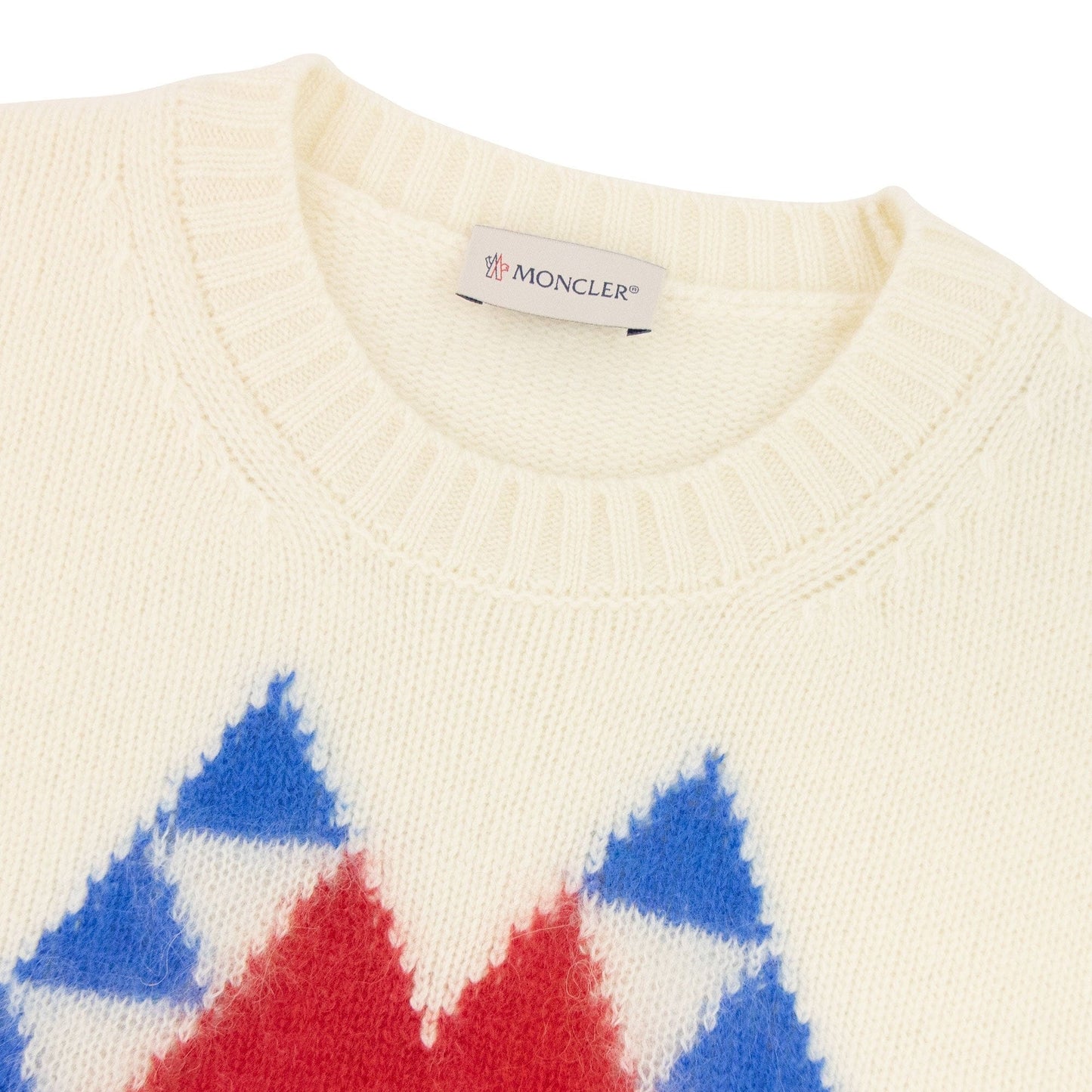 Moncler Graphic Wool Mohair Jumper Off White 034