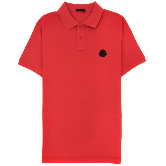 Moncler Logo Polo Shirt True Red 463
