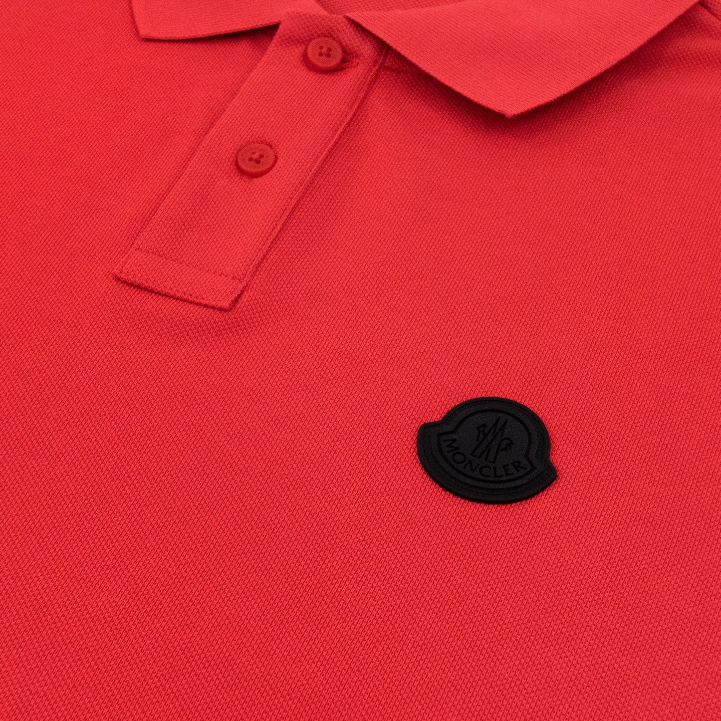 Moncler Logo Polo Shirt True Red 463