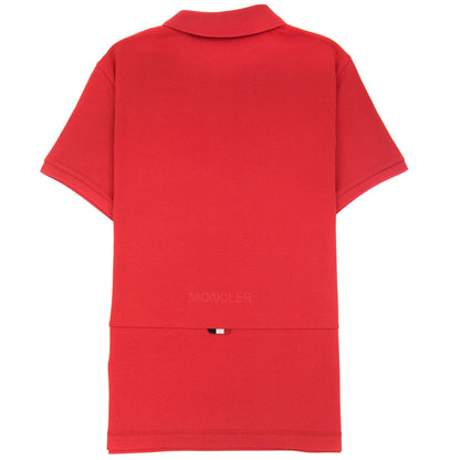 Moncler Logo Polo Shirt True Red 463