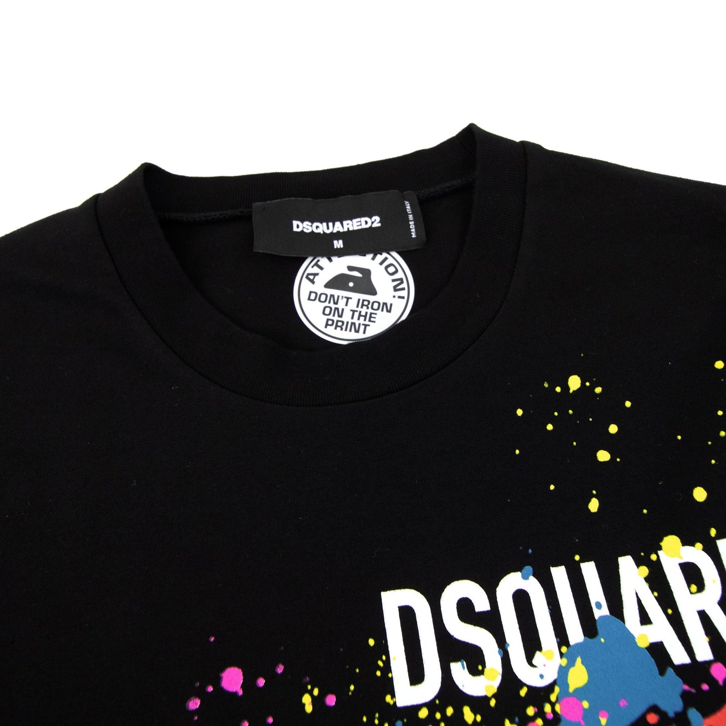 Dsquared2 Icon Splatter Cool T-shirt Black
