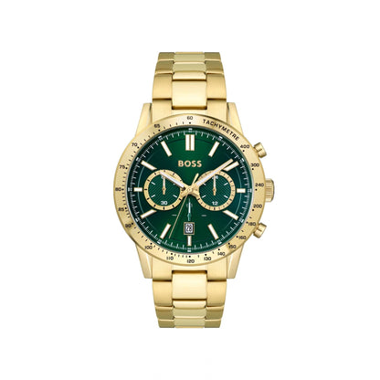 Hugo Boss Allure Gold Plated Watch Green