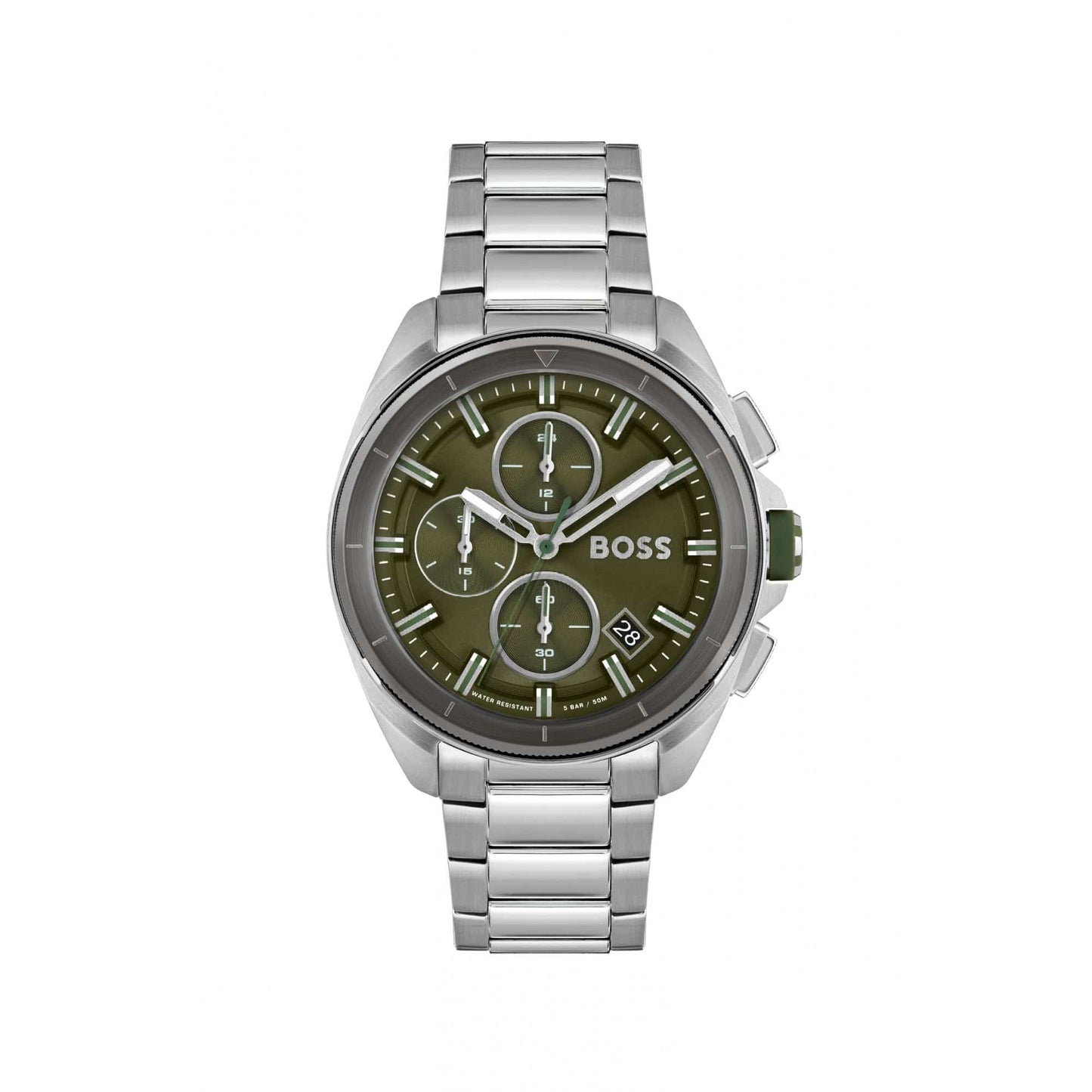 Hugo Boss Volane Green Face Watch Green