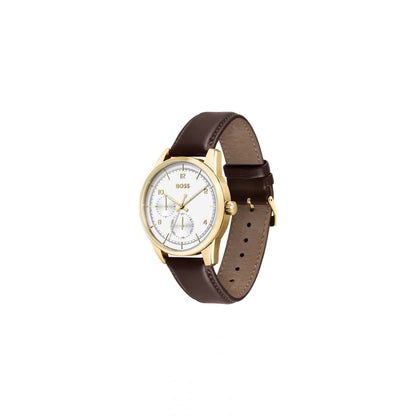 Hugo Boss Sophio Leather Strap Watch Brown