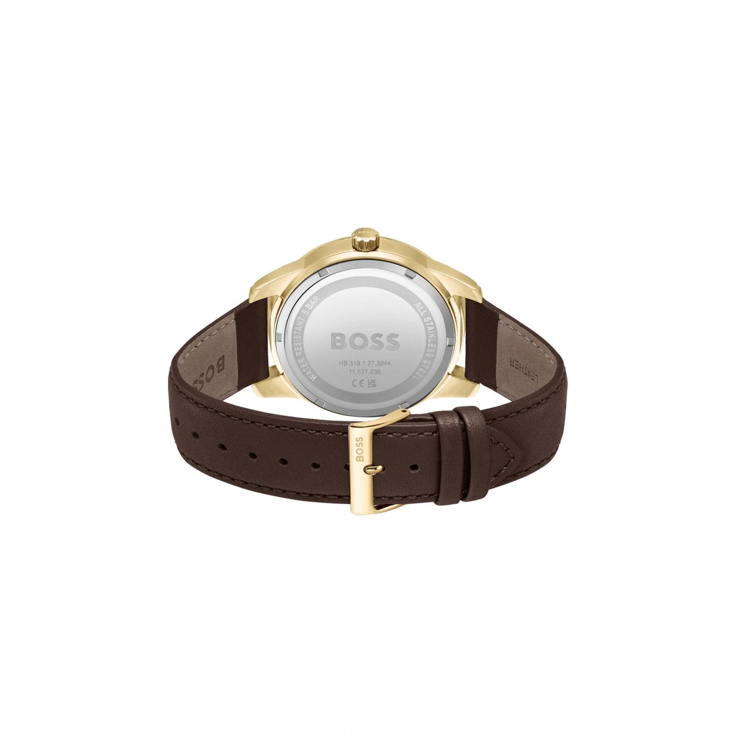 Hugo Boss Sophio Leather Strap Watch Brown