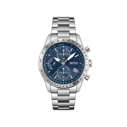 Hugo Boss Pilot Edition Chrono Watch Stainless Steel