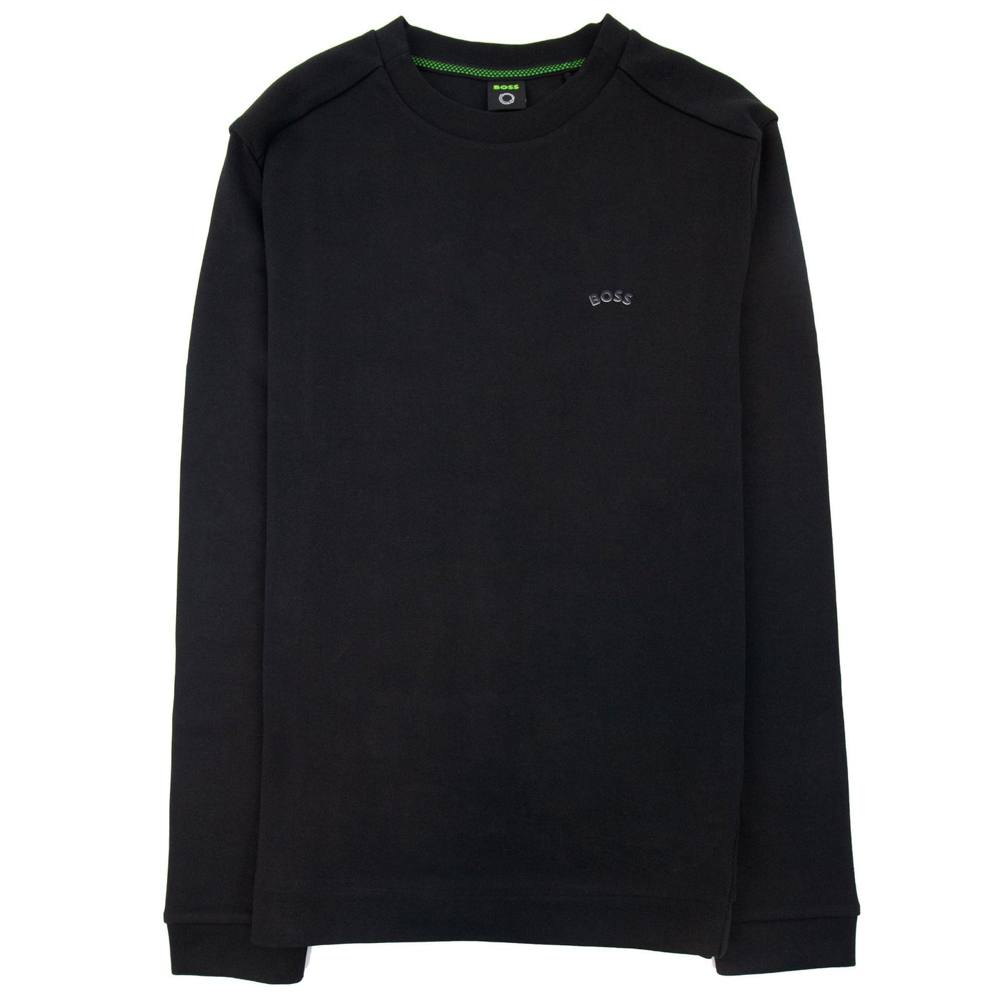 Hugo Boss Salbo Curved Logo Sweatshirt Black 001