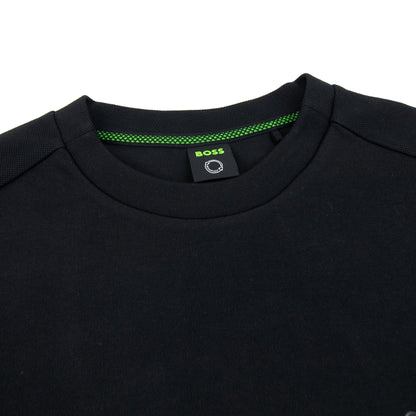 Hugo Boss Salbo Curved Logo Sweatshirt Black 001