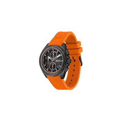 Hugo Boss Volane Rubber Strap Watch Black