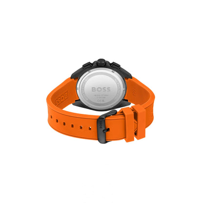 Hugo Boss Volane Rubber Strap Watch Black