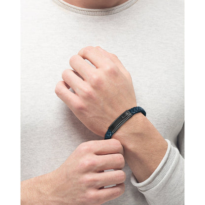 Hugo Boss Magnetic Twill Bracelet Navy