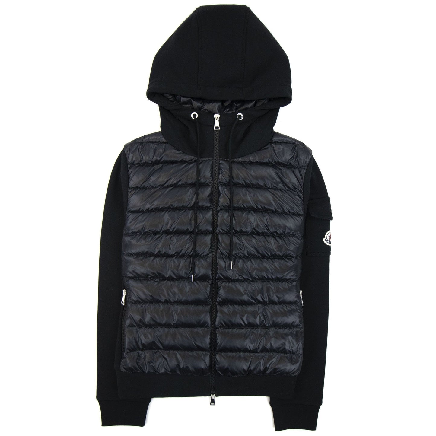 Moncler Women Maglia Hoodied Cardigan Black 999