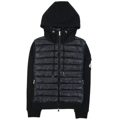 Moncler Women Maglia Hoodied Cardigan Black 999