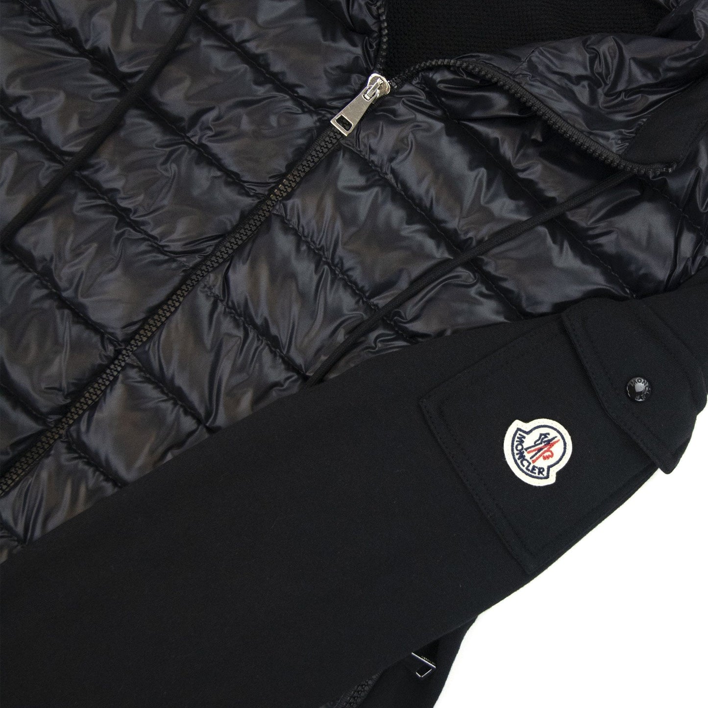 Moncler Women Maglia Hoodied Cardigan Black 999