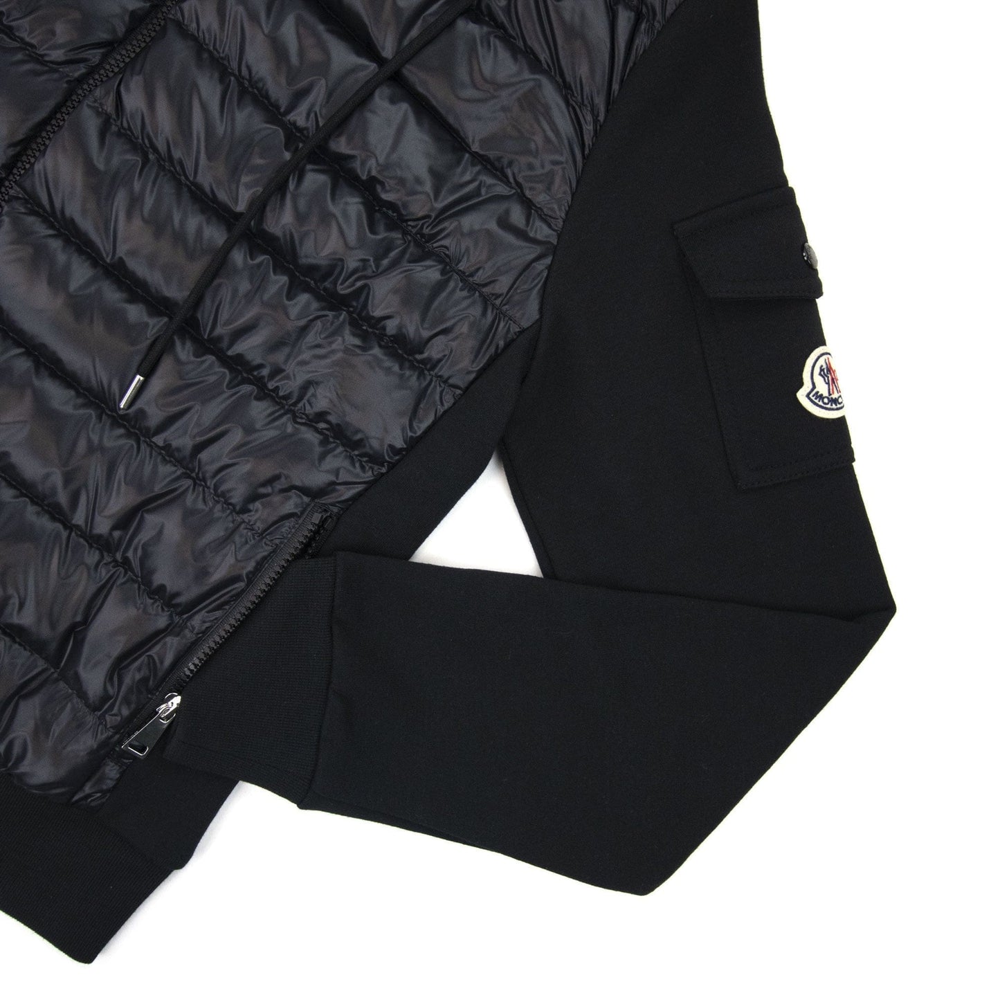 Moncler Women Maglia Hoodied Cardigan Black 999