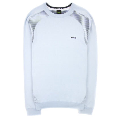Hugo Boss Ramal Two Tone Stripes Sweater Light Blue 453