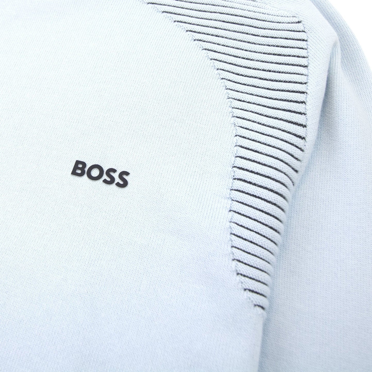 Hugo Boss Ramal Two Tone Stripes Sweater Light Blue 453