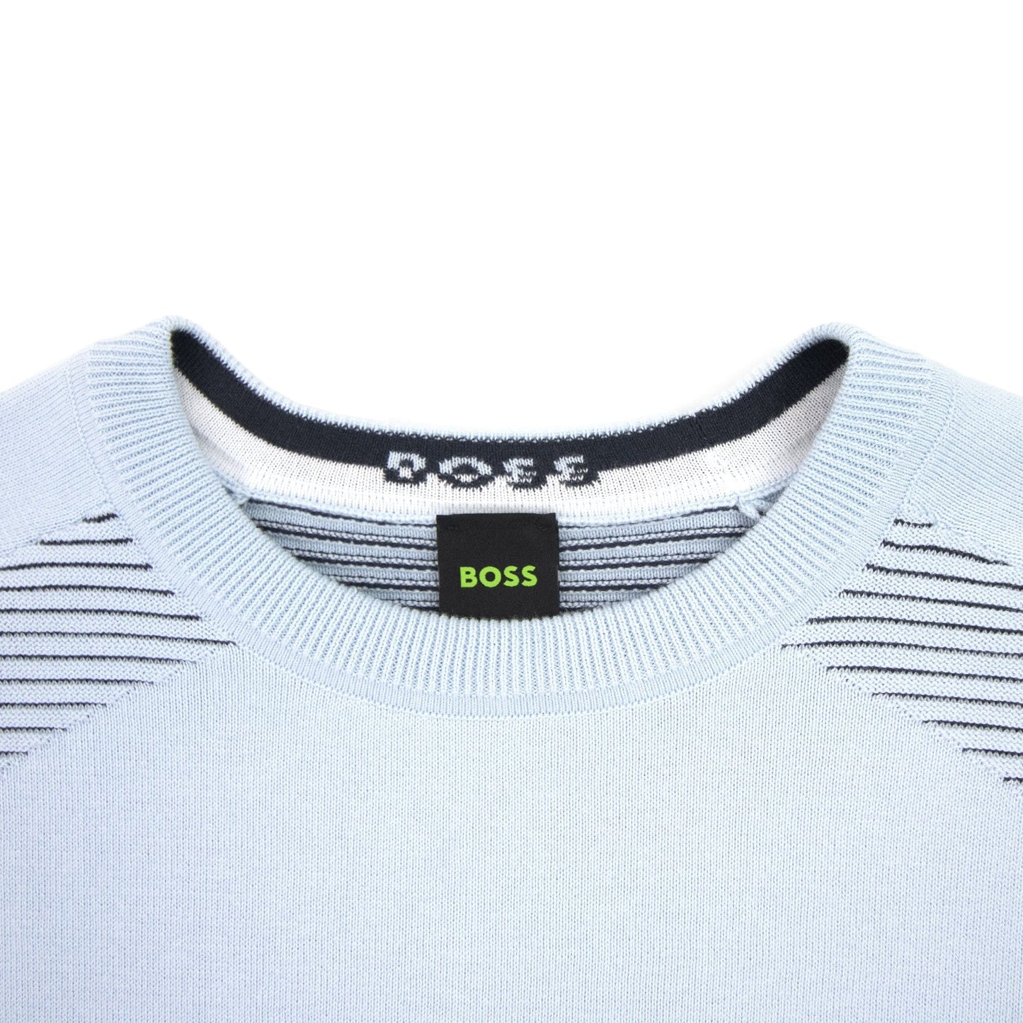 Hugo Boss Ramal Two Tone Stripes Sweater Light Blue 453