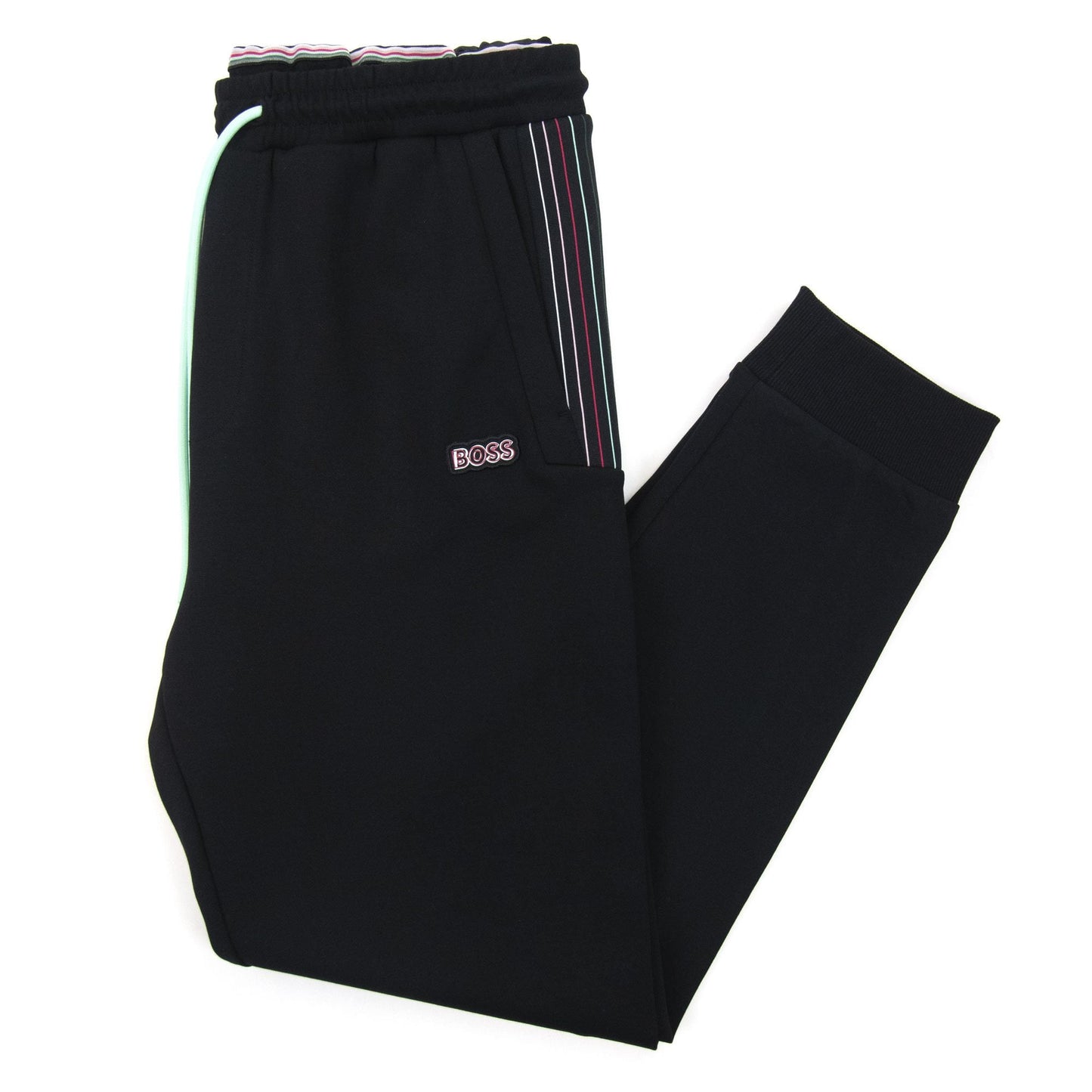 Hugo Boss Hadiko 1 Multi Coloured Stripe Bottoms Black 001